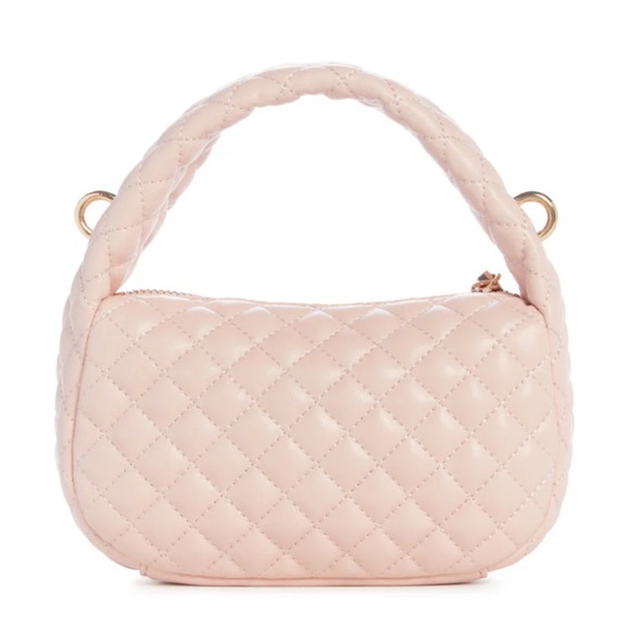 Guess Rianee Quilt Mini Hobo Bag. Blush Pink. 7in L × 4.5in H x 2.5in W. NWOT - Picture 9 of 13
